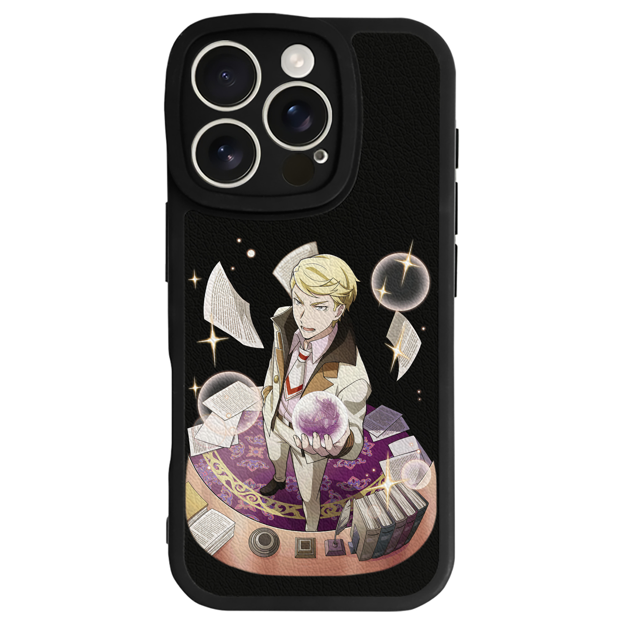（画像用） 文豪ストレイドッグス Bungo Stray Dogs 【iPhone 16シリーズ対応】シリコンスマホケース（レザー調） 材質：シリコン